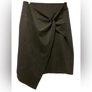 Chic Asymmetrical Black Knot Skirt